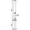 Ornamental bollard | Series 480B | � 82 mm | foldable, self-engaging lockfor casting in concrete, with hot-dip galvanized ground socket part-no. 470.60approx. 400 mm below ground | with triangular locking mechanism acc. with DIN 3223 | without eyelet